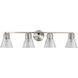 Gianna 33.25 inch Brushed Nickel Vanity Wall Light