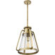 Everett 1 Light 14 inch Natural Brass Pendant Ceiling Light