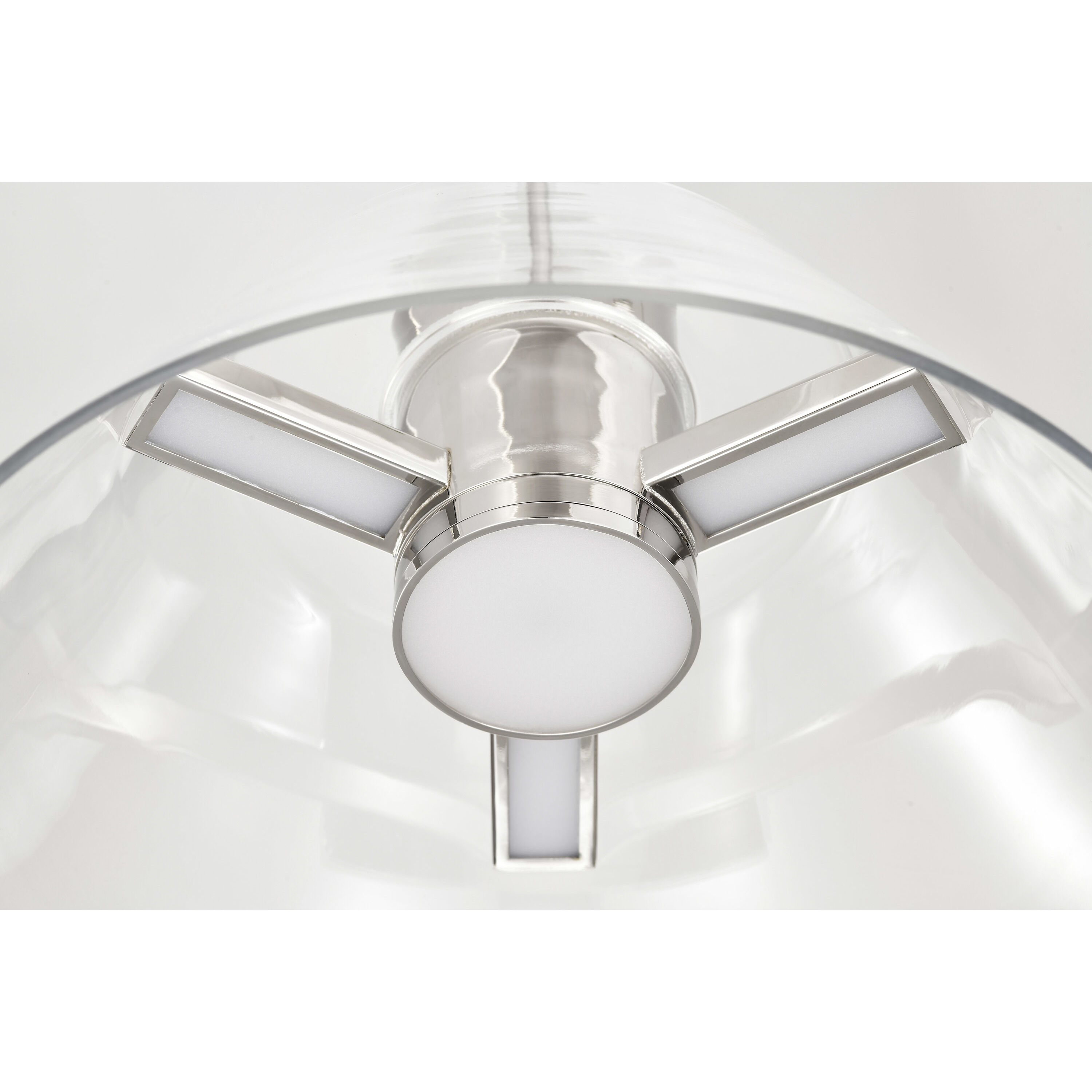 Edmond LED 13.63 inch Polished Nickel Pendant Ceiling Light