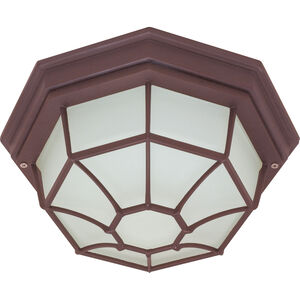 Brentwood 1 Light 11 inch Old Bronze Outdoor Flushmount