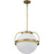 Lakeshore 1 Light 18 inch Natural Brass Pendant Ceiling Light