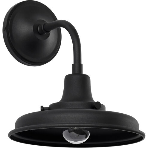 Morris 11.63 inch Black Outdoor Wall Light