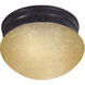 Brentwood 1 Light 8 inch Mahogany Bronze Flush Mount Ceiling Light