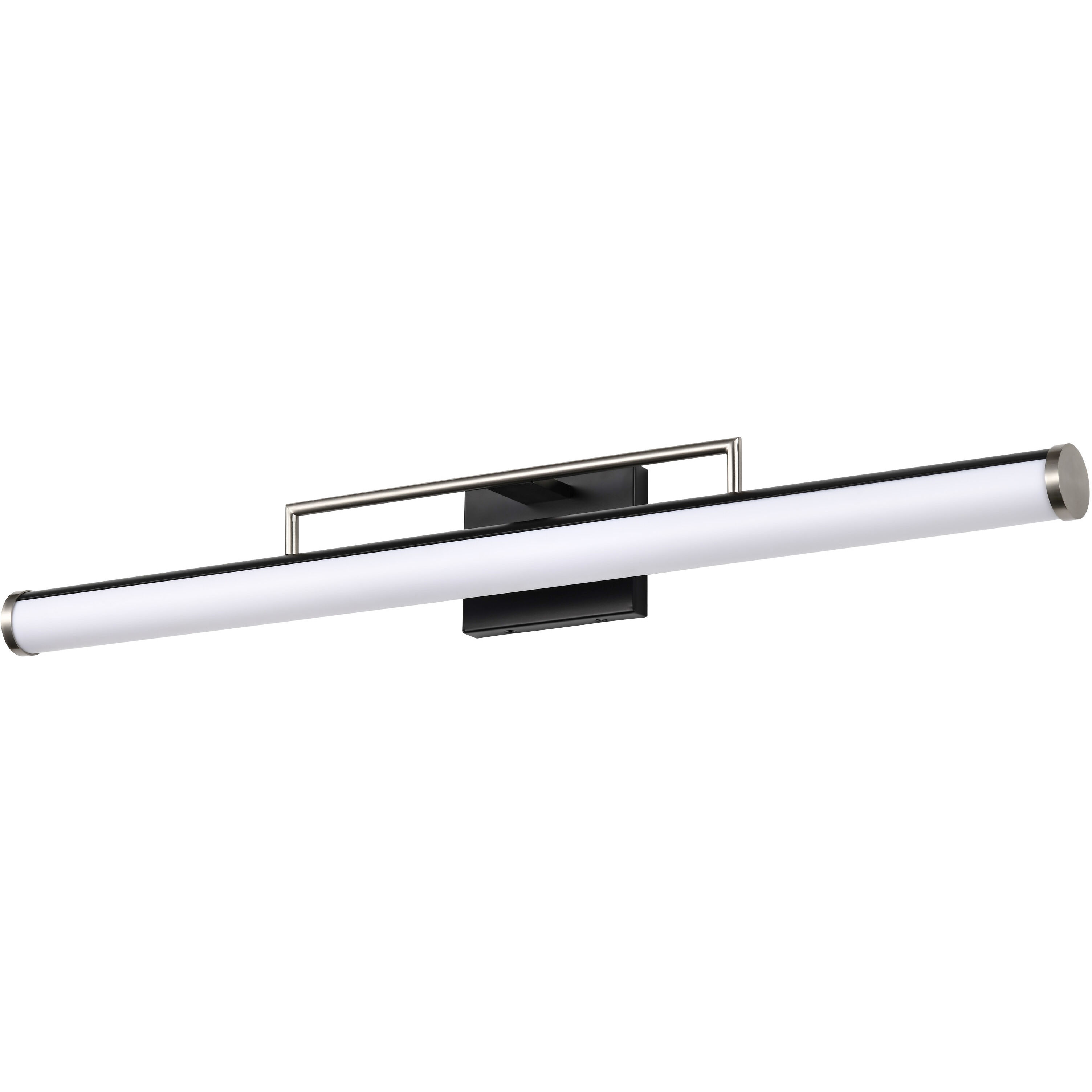 Solano LED 36 inch Black and Brushed Nickel Bath Vanity Light Wall Light