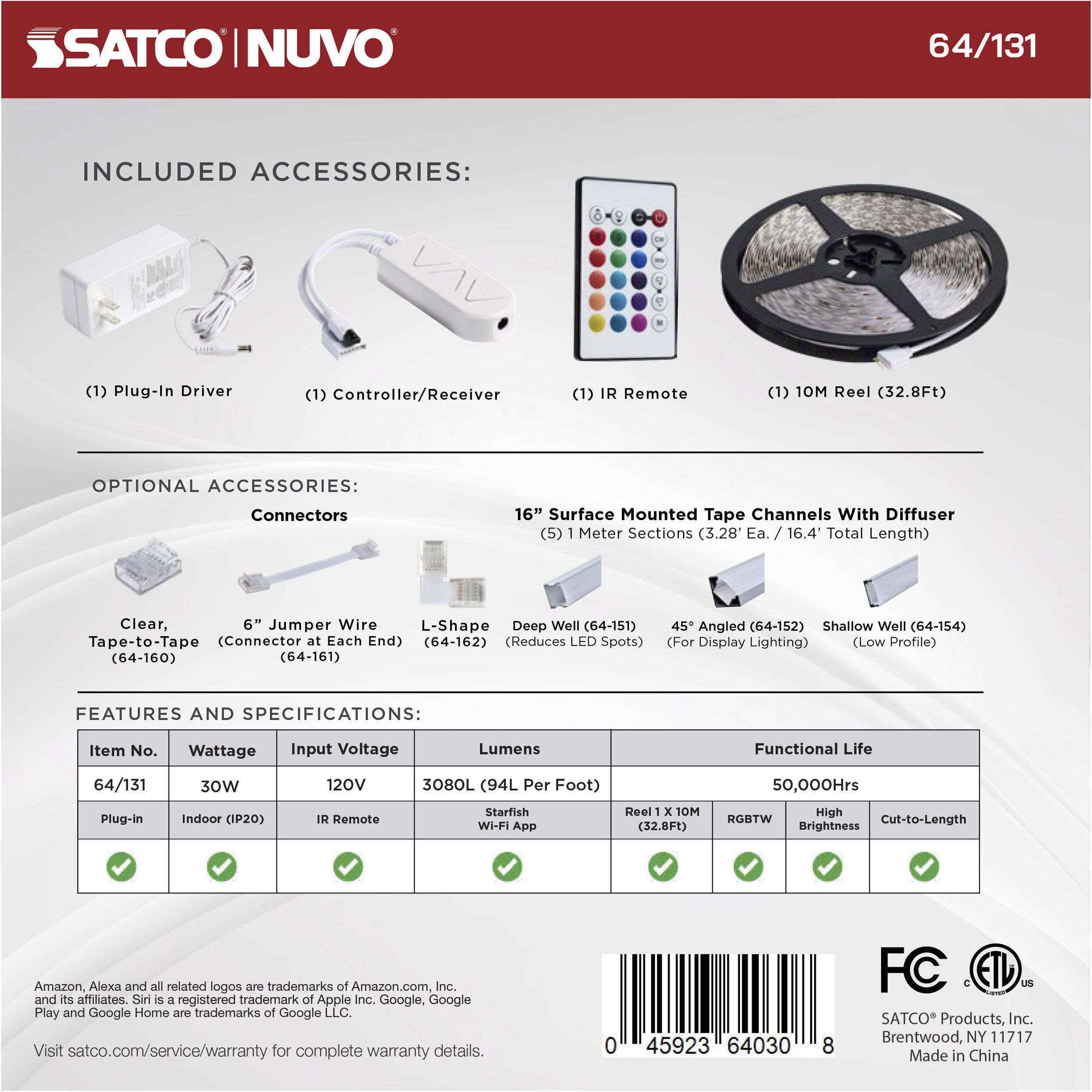 Dimension White 2700K 393.7 inch Tape Light