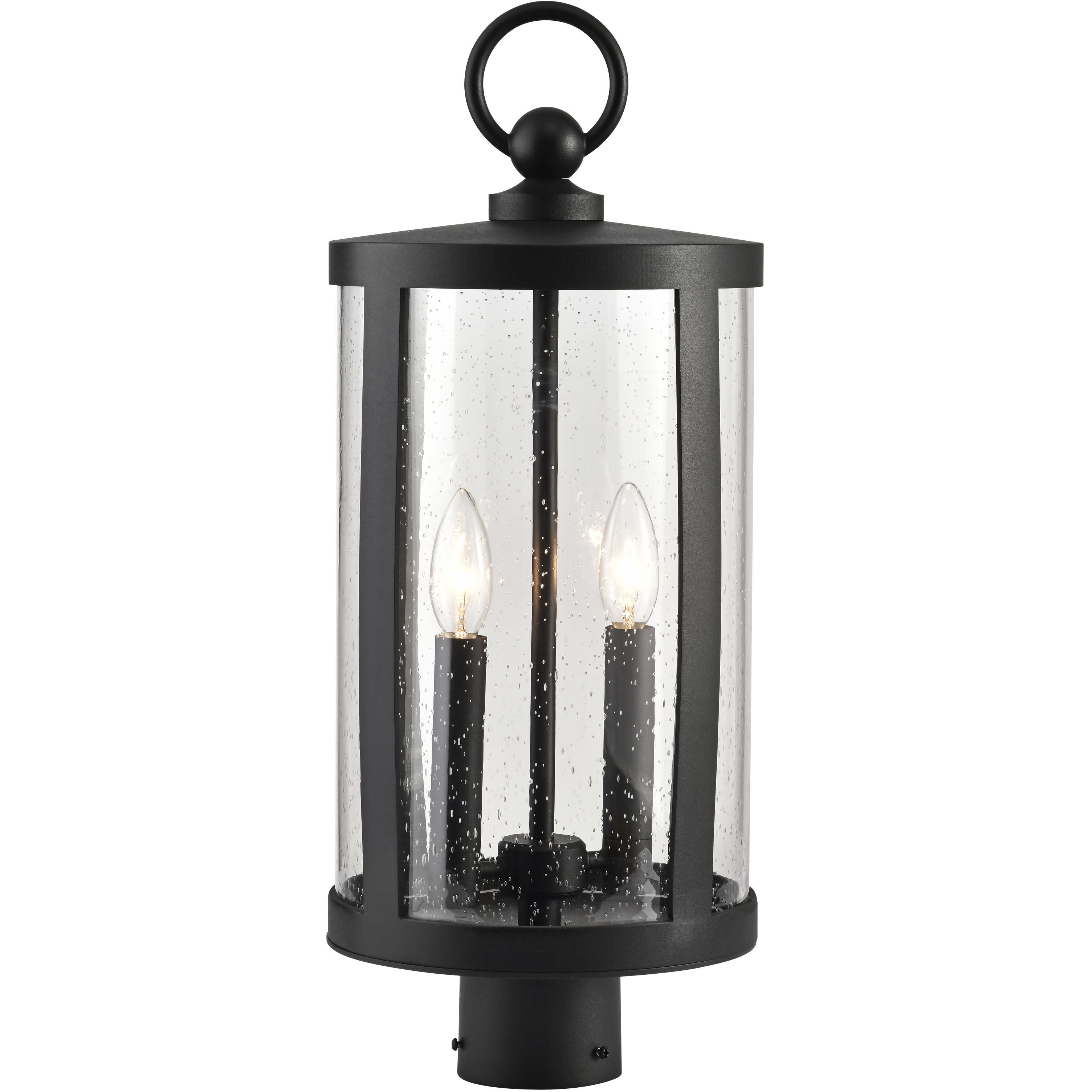 Broadstone 2 Light 21.7 inch Matte Black Outdoor Post Light