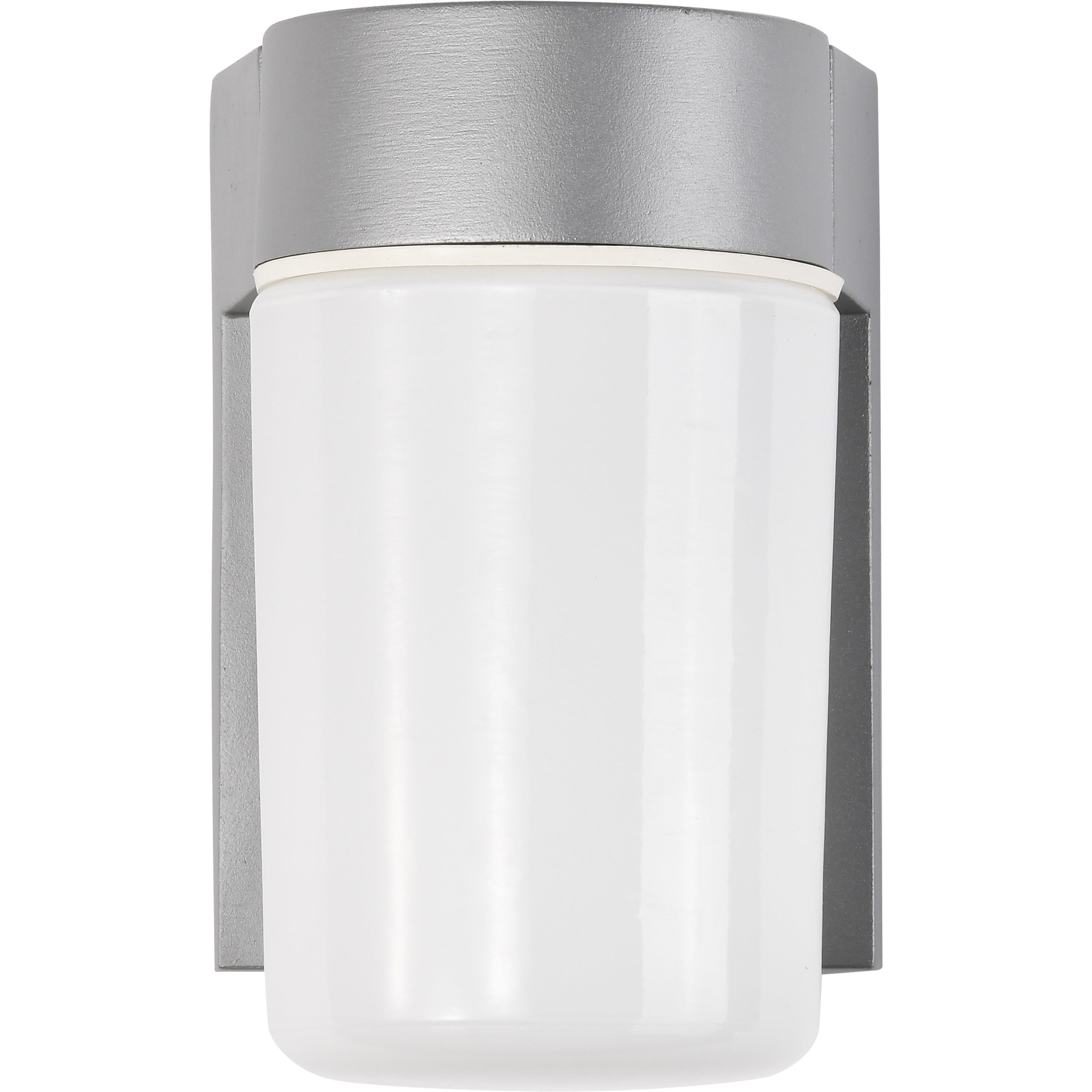 Brentwood 1 Light 8 inch Satin Aluminum Outdoor Wall Mount