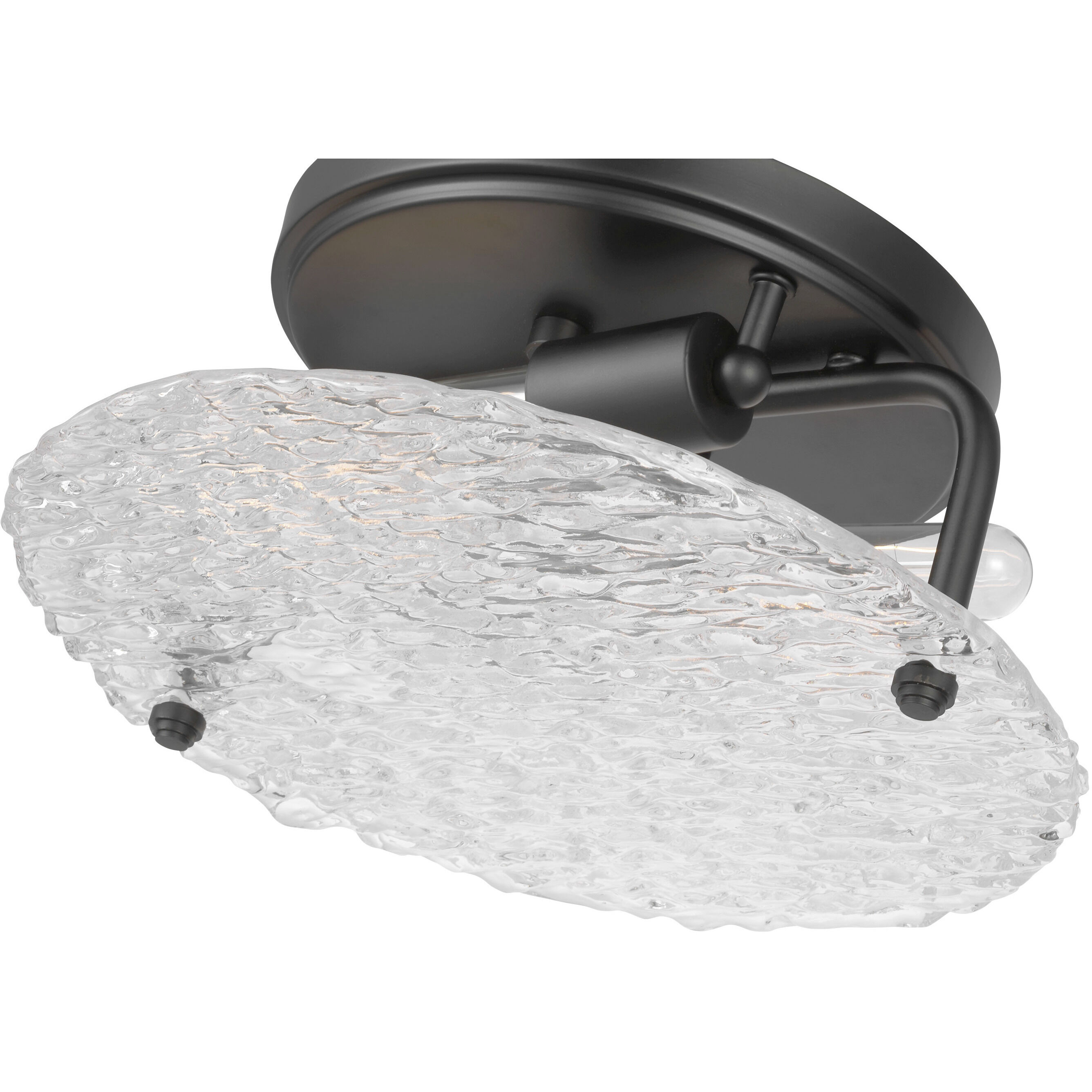 Glacier 2 Light 13 inch Matte Black Flush Mount Ceiling Light