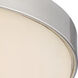 Laguna 3 Light 15 inch Brushed Nickel Flush Mount Ceiling Light