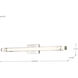 Bowman LED 35.88 inch Brushed Nickel Vanity Light Wall Light