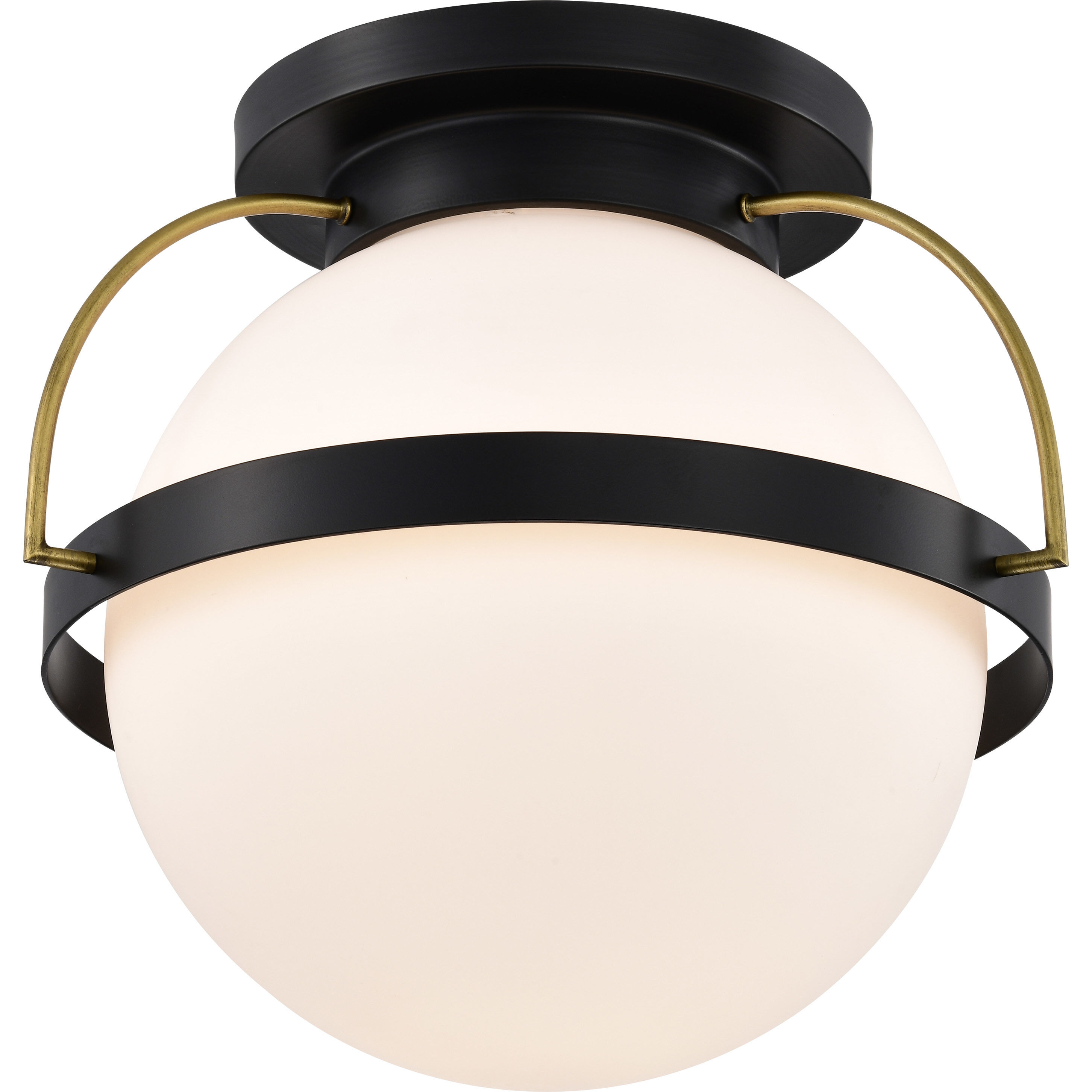 Lakeshore 1 Light 18 inch Matte Black Flush Mount Ceiling Light