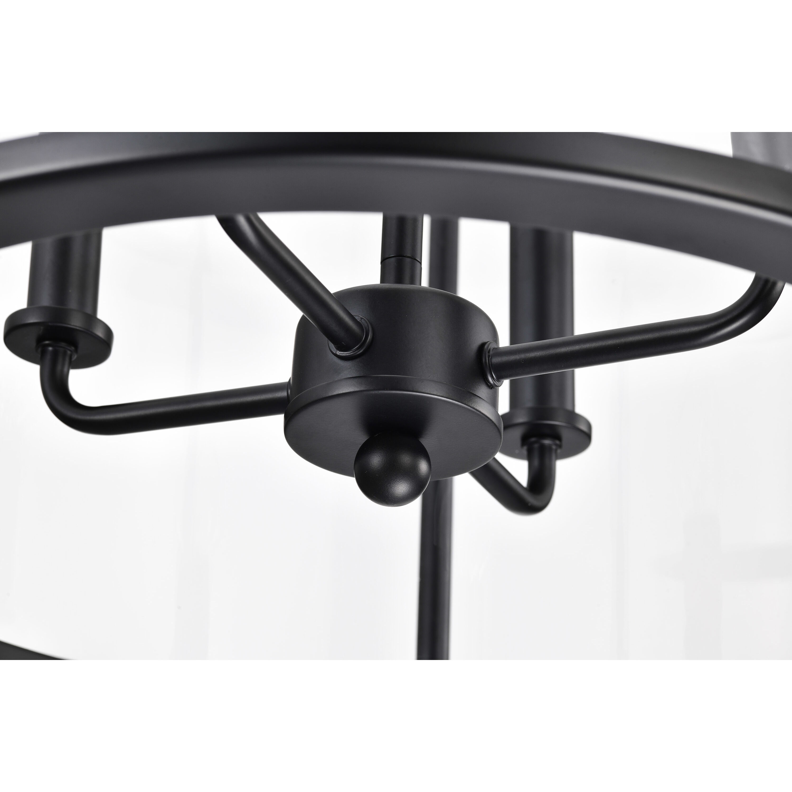 Yorktown 4 Light 16 inch Matte Black Pendant Ceiling Light