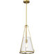 Valentine 12 inch Vintage Brass Pendant Ceiling Light