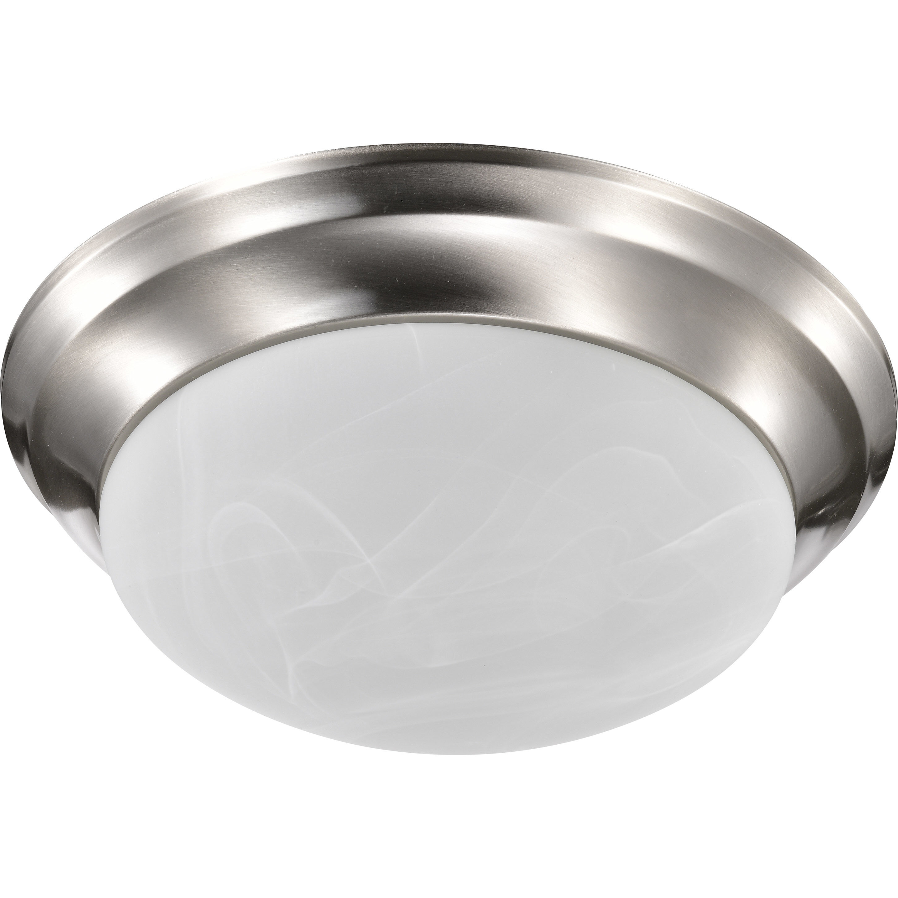 Brentwood 2 Light 14 inch Brushed Nickel Flush Mount Ceiling Light