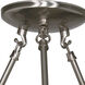 Brentwood 2 Light 11 inch Brushed Nickel Semi-Flush Ceiling Light