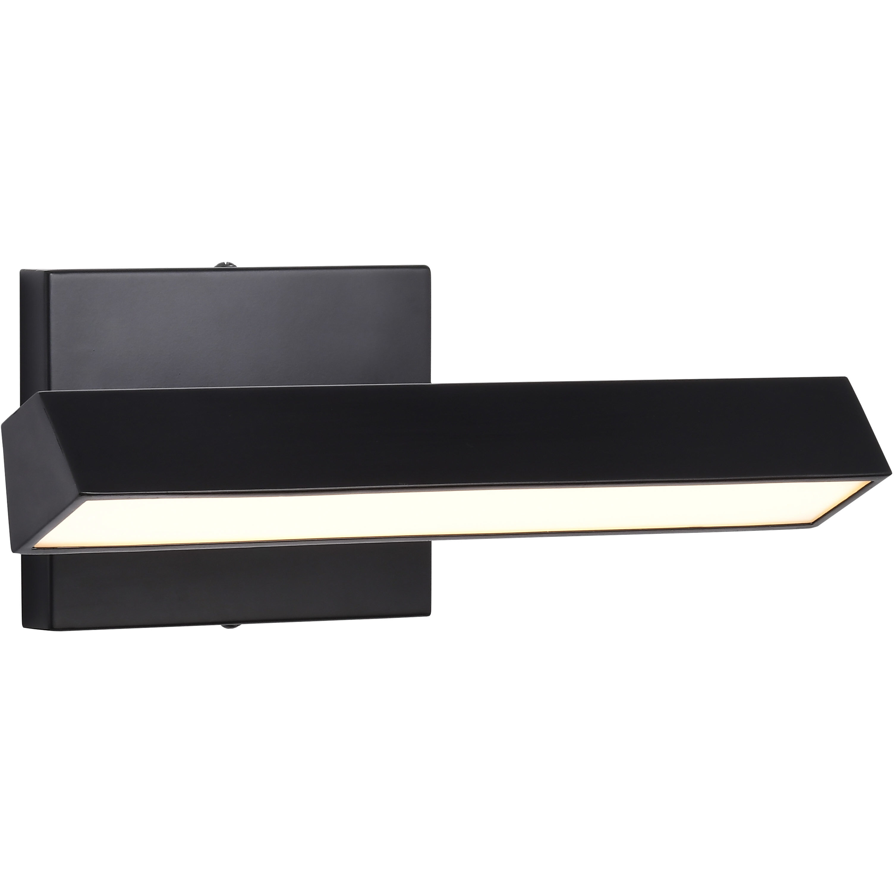 Mila LED 12.2 inch Black Vanity Wall Light