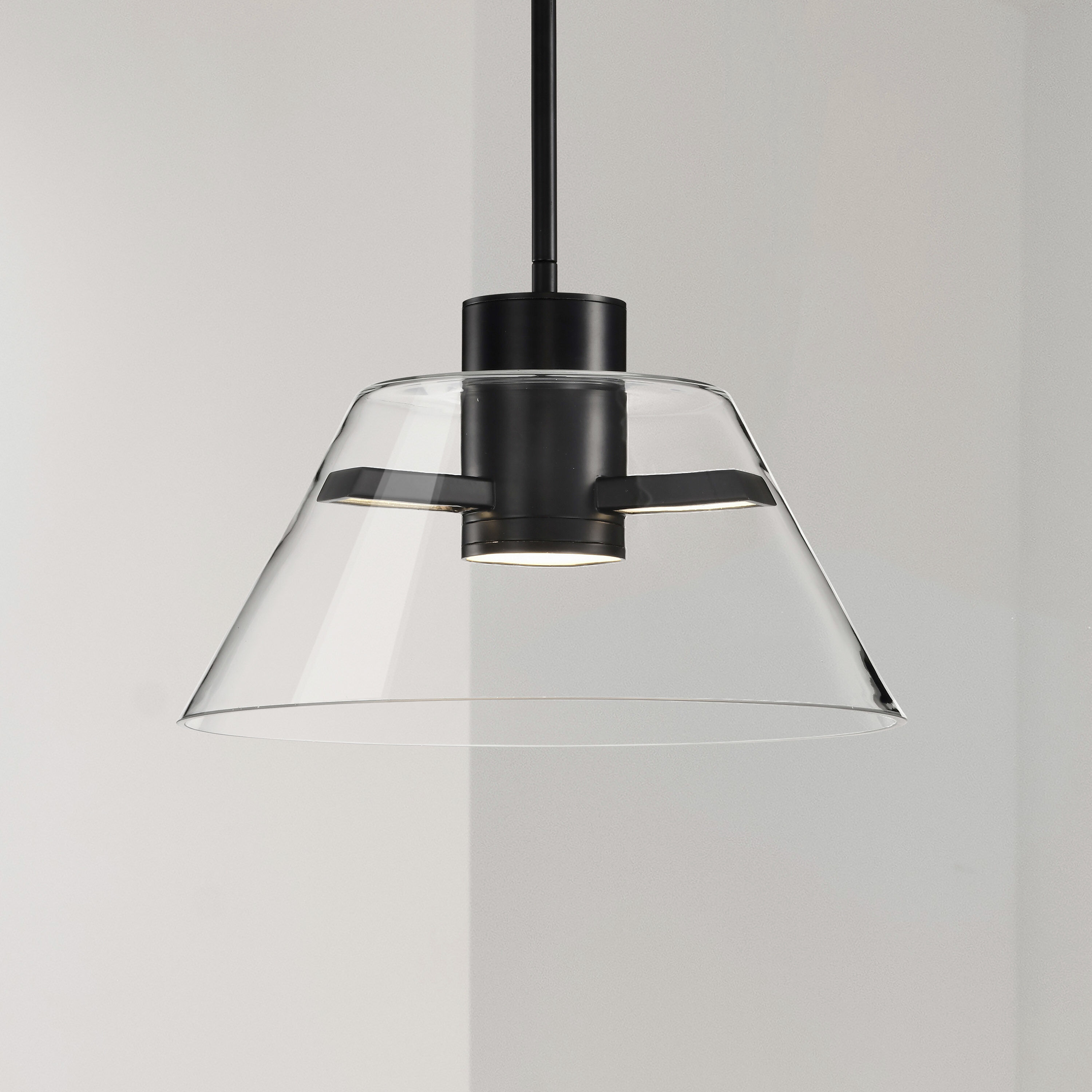 Edmond LED 13.63 inch Matte Black Pendant Ceiling Light
