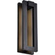 Crew LED 15 inch Sand Black Outdoor Wall Light