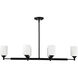 Solara 12 inch Matte Black Pendant Ceiling Light