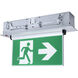 Running Man Brushed Aluminum Exit Sign
