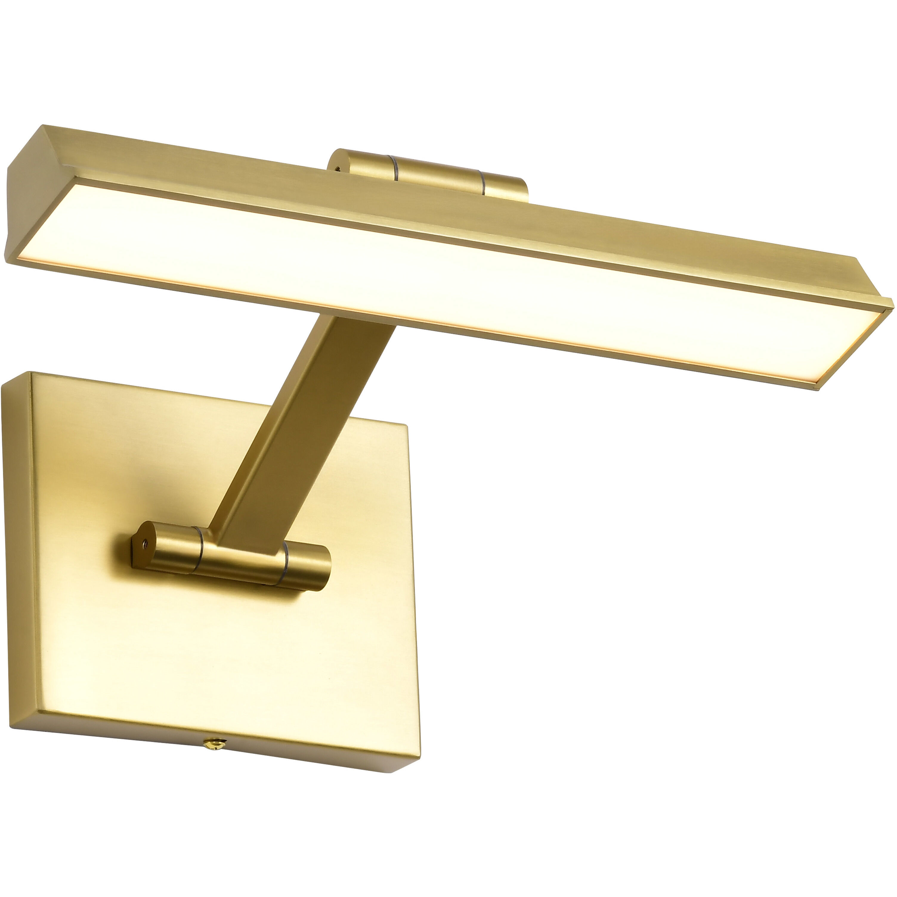 Hazel LED 12.2 inch Vintage Brass Vanity Wall Light