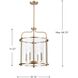 Yorktown 4 Light 16 inch Burnished Brass Pendant Ceiling Light