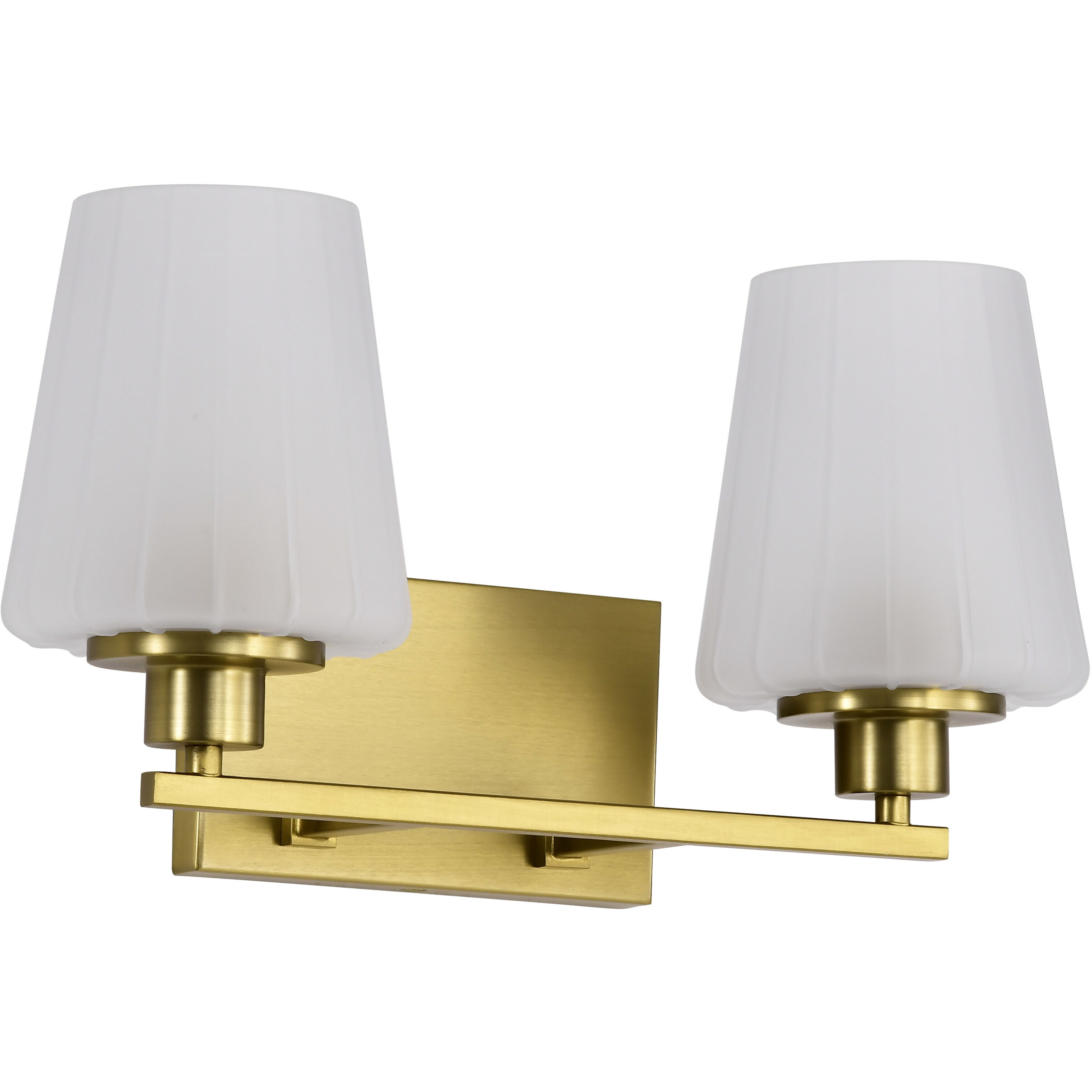 Lune 16 inch Vintage Brass Vanity Wall Light