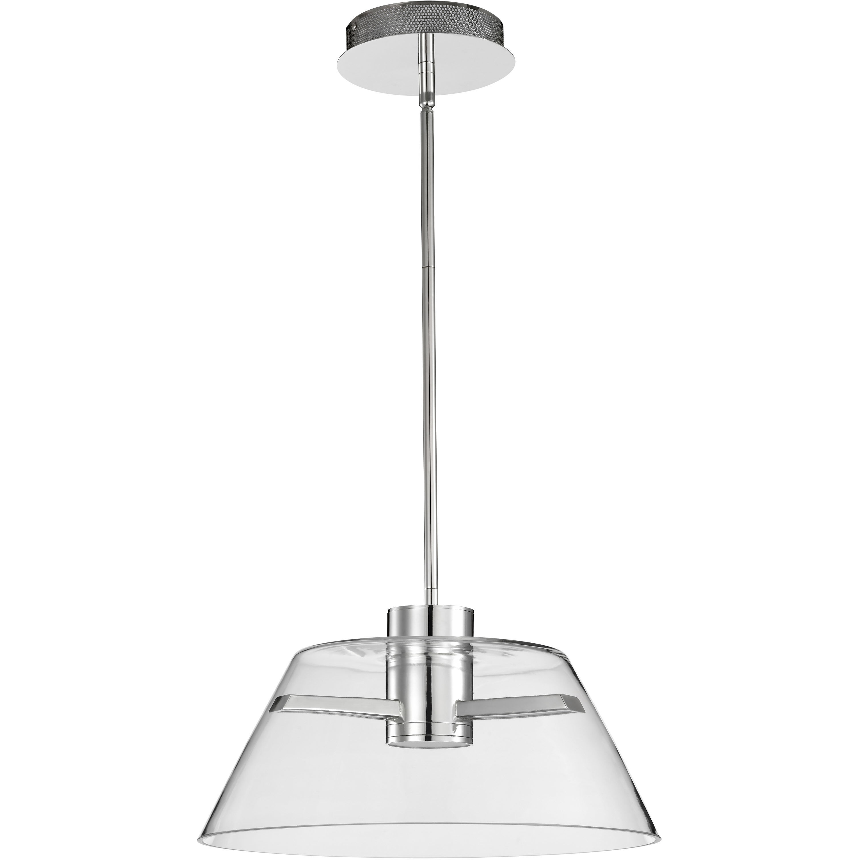 Edmond LED 17 inch Polished Nickel Pendant Ceiling Light