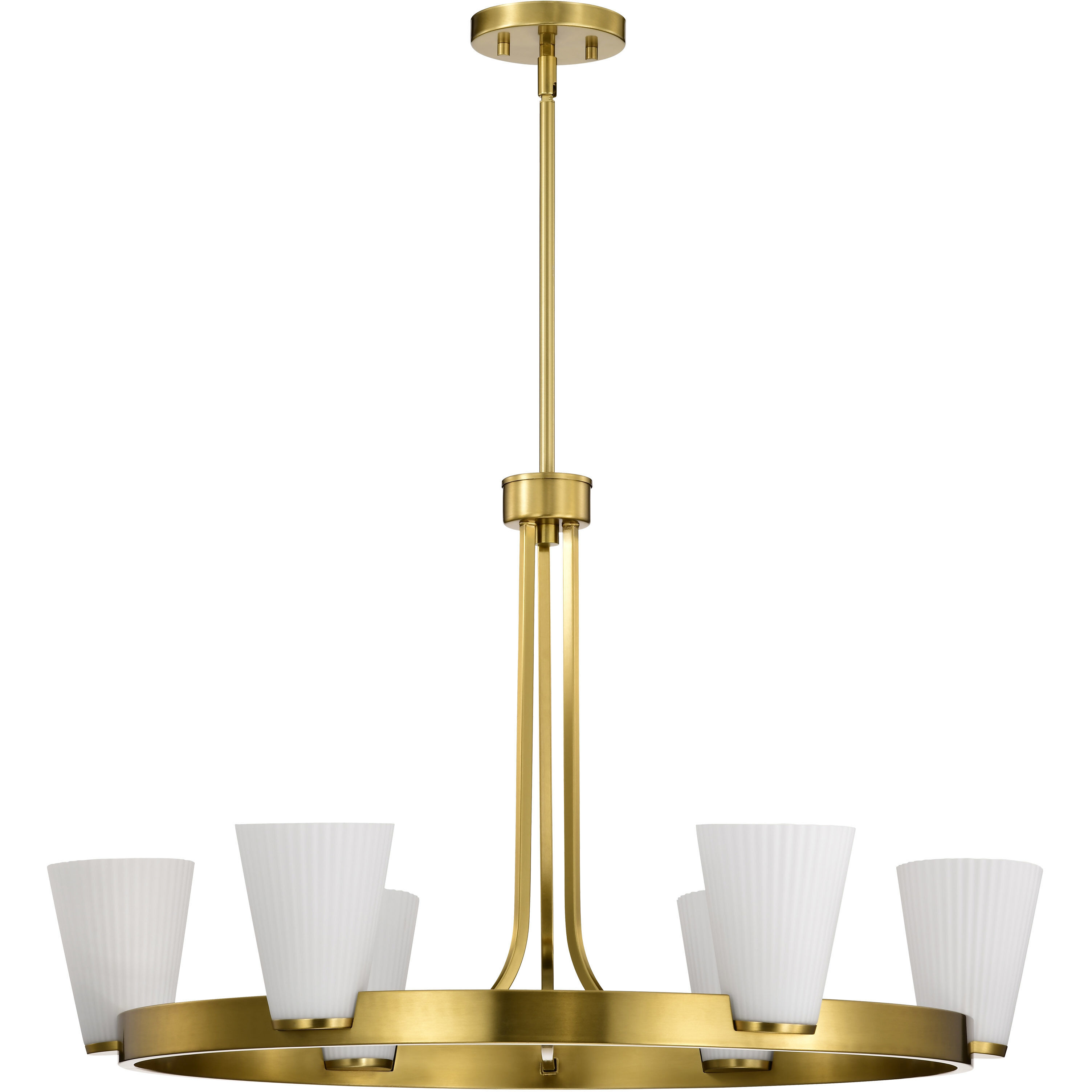 Royale 30 inch Burnished Brass Chandelier Ceiling Light