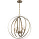 Pendleton 6 Light 22 inch Burnished Brass Pendant Ceiling Light