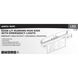 Running Man LED 19.74 inch Brushed Aluminum Exit & Emergency Ceiling Light