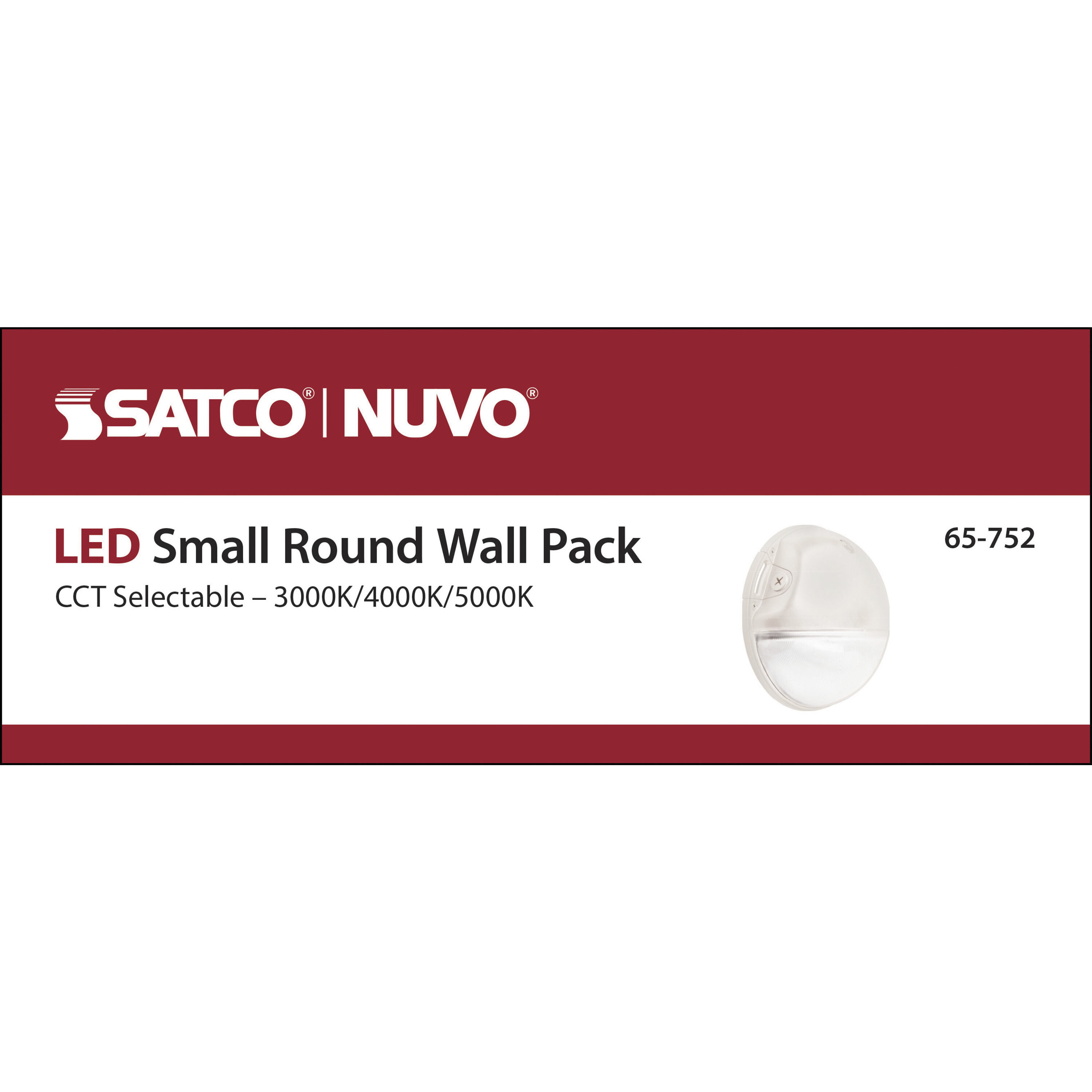 Brentwood LED 9 inch White Outdoor Wall Pack