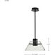 Edmond LED 13.63 inch Matte Black Pendant Ceiling Light