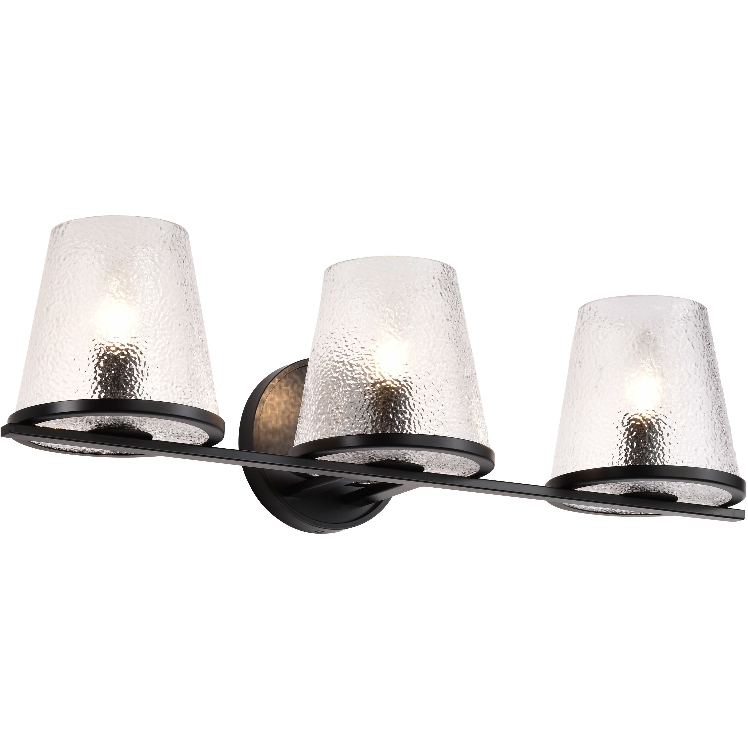 Valentine 24 inch Black Vanity Wall Light