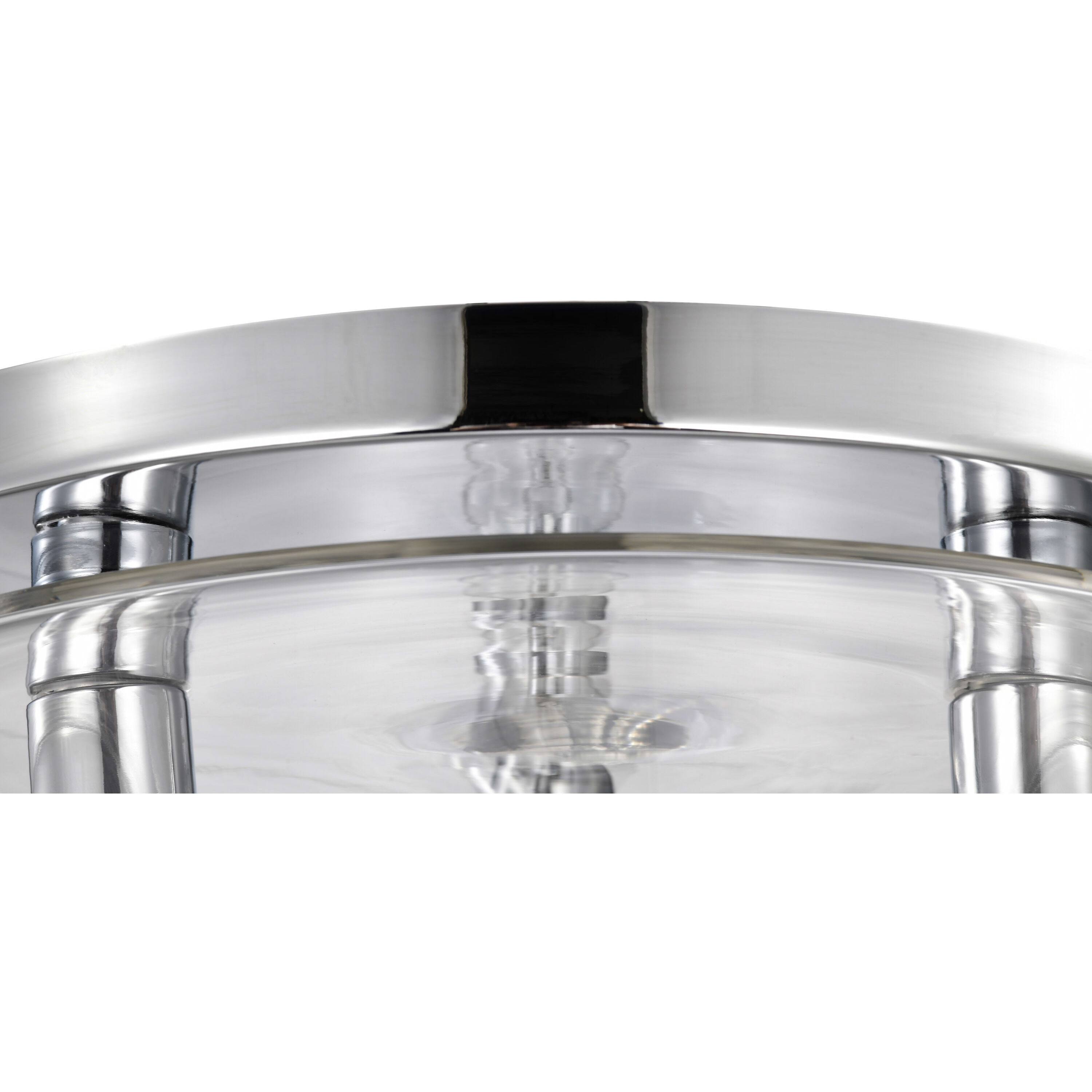 Marlowe 15 inch Polished Nickel Flush Mount Ceiling Light