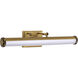 Cora LED 24.25 inch Vintage Brass Vanity Wall Light