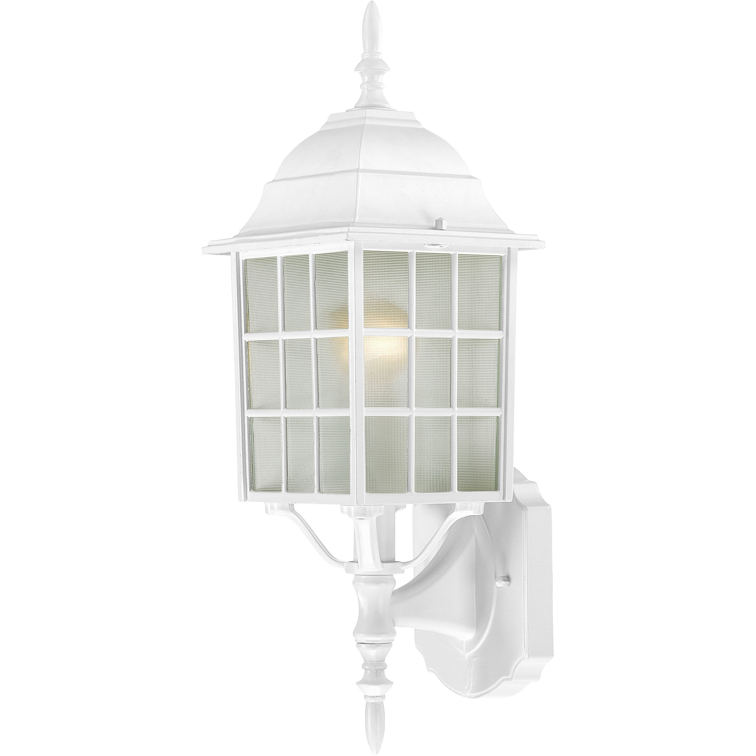 Adams 1 Light 18 inch White Outdoor Wall Lantern