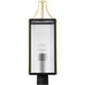 Holden 24.38 inch Black and Gold Outdoor Post Light