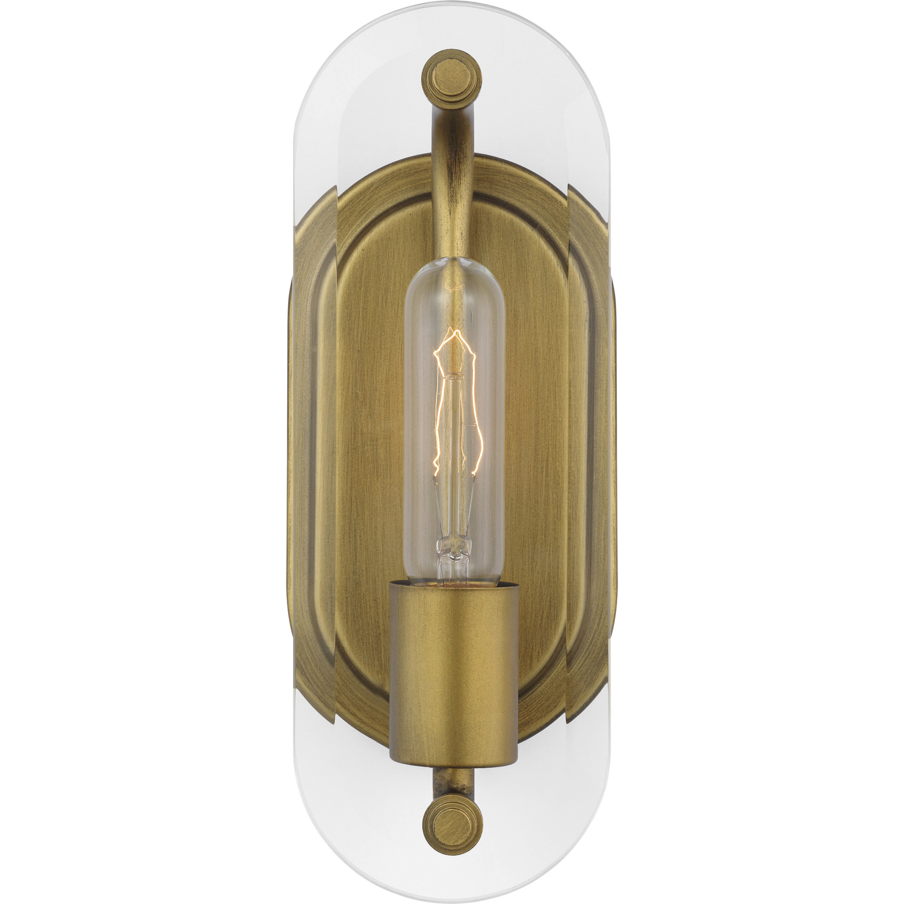 Teton 1 Light 4.38 inch Natural Brass Bathroom Vanity Light Wall Light