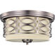 Harlow 2 Light 13 inch Hazel Bronze Flush Mount Ceiling Light