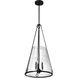 Valentine 16 inch Black Pendant Ceiling Light