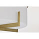 Roselle 14.38 inch Natural Brass Flush Mount Ceiling Light