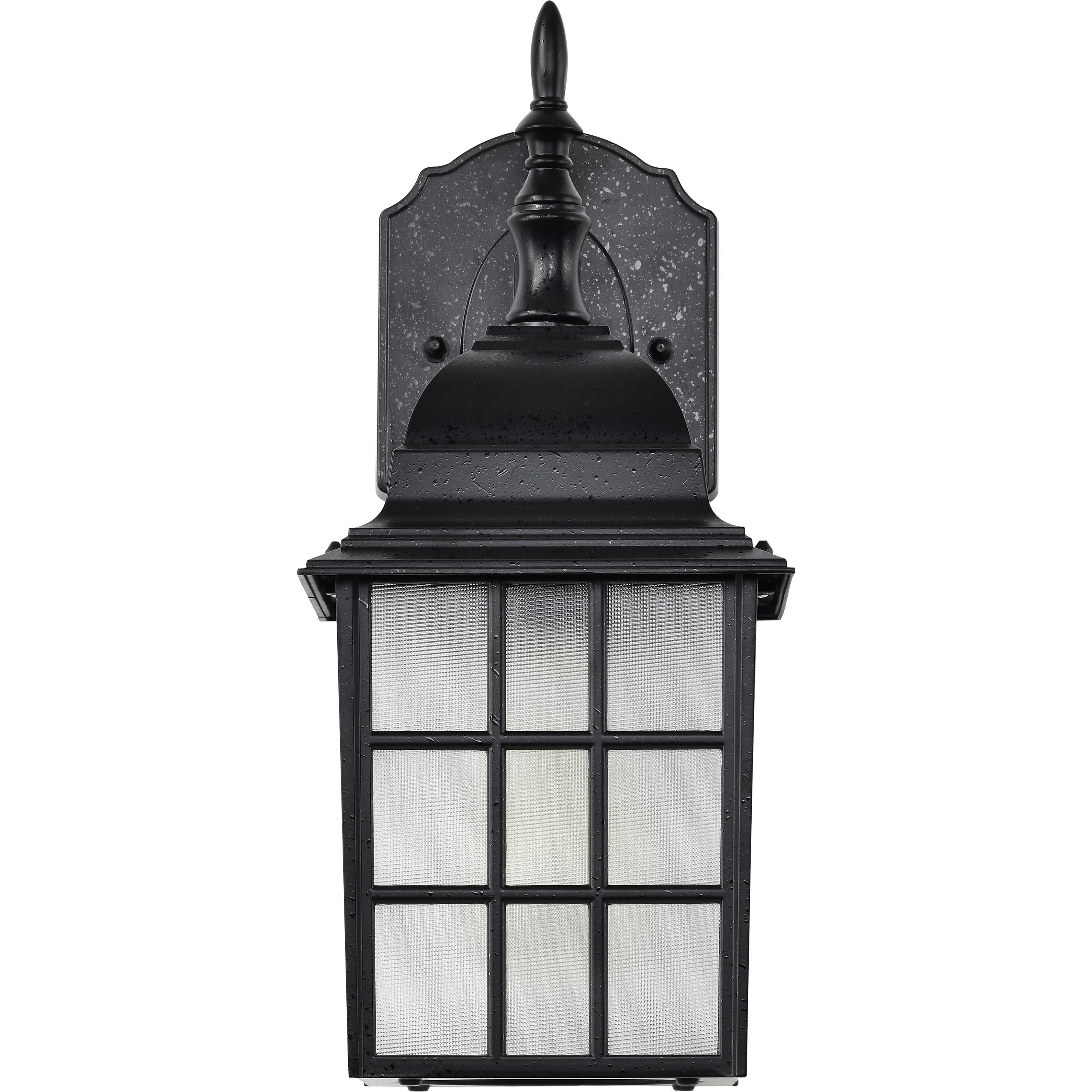 Adams 1 Light 14 inch Textured Black Outdoor Wall Lantern