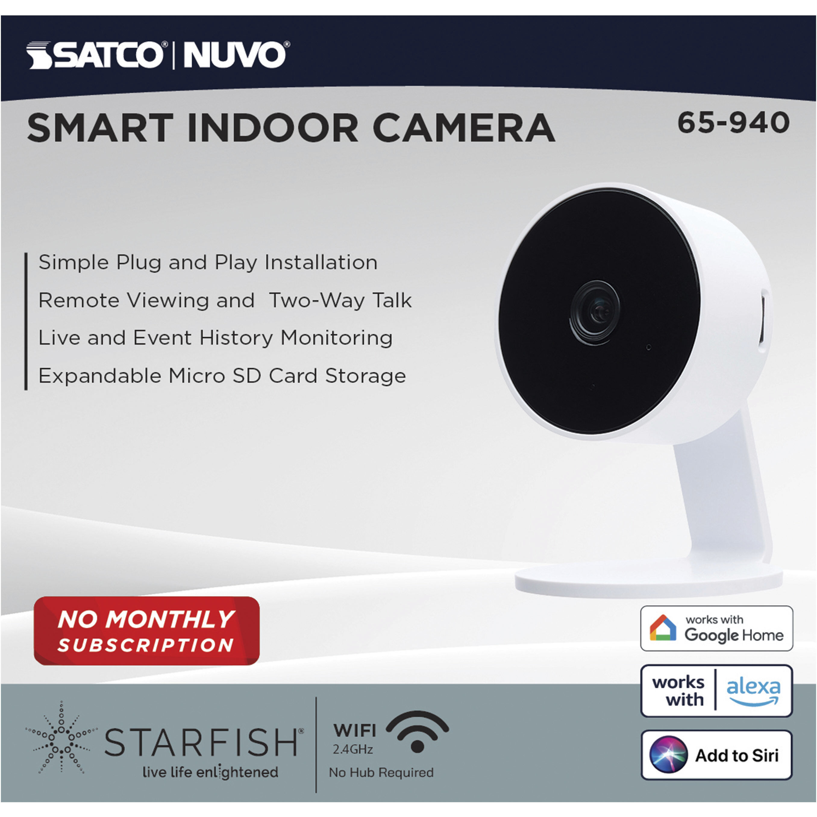 Brentwood White ADA Indoor Security Light Wall Light