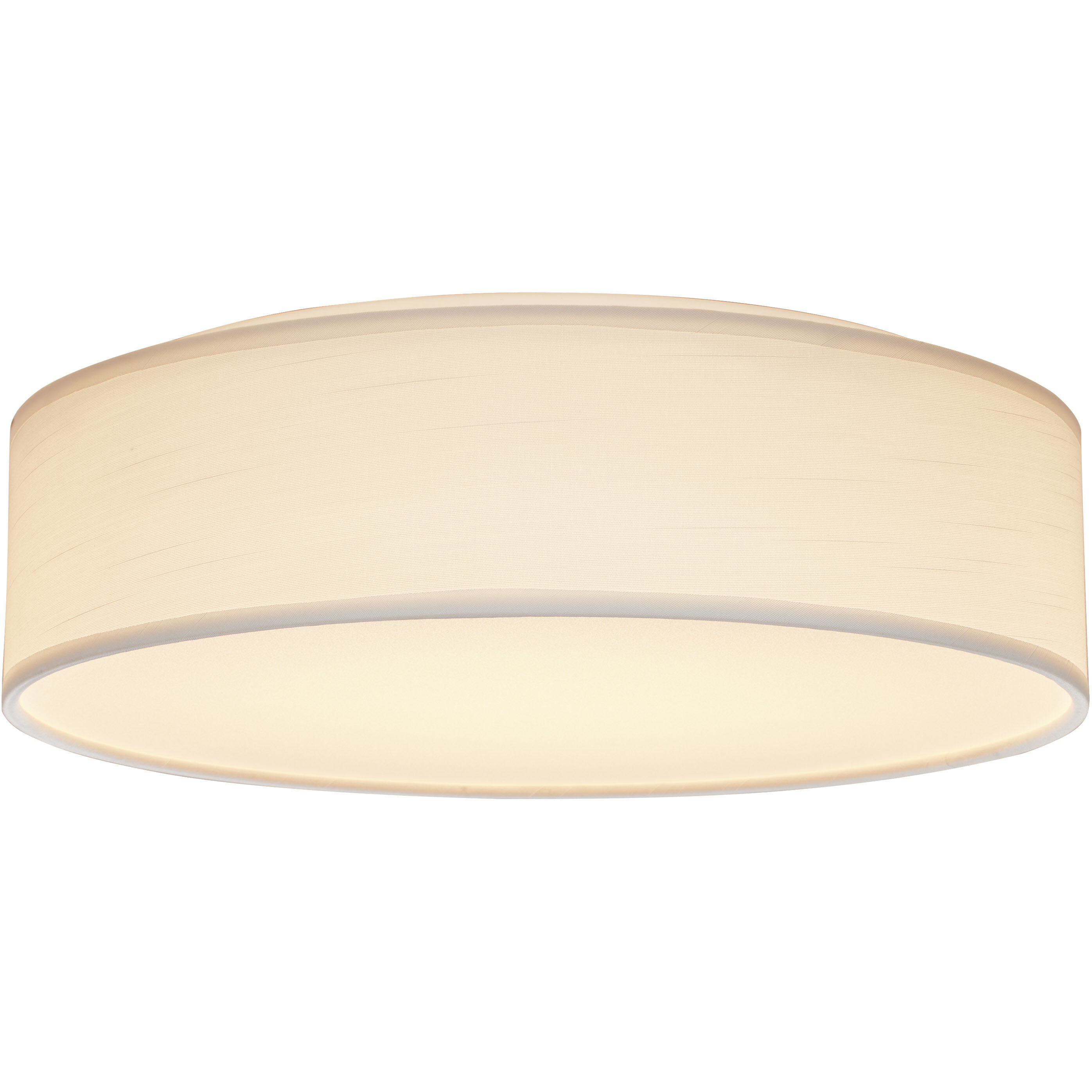 Brentwood LED 15 inch White Fabric Flush Mount Ceiling Light