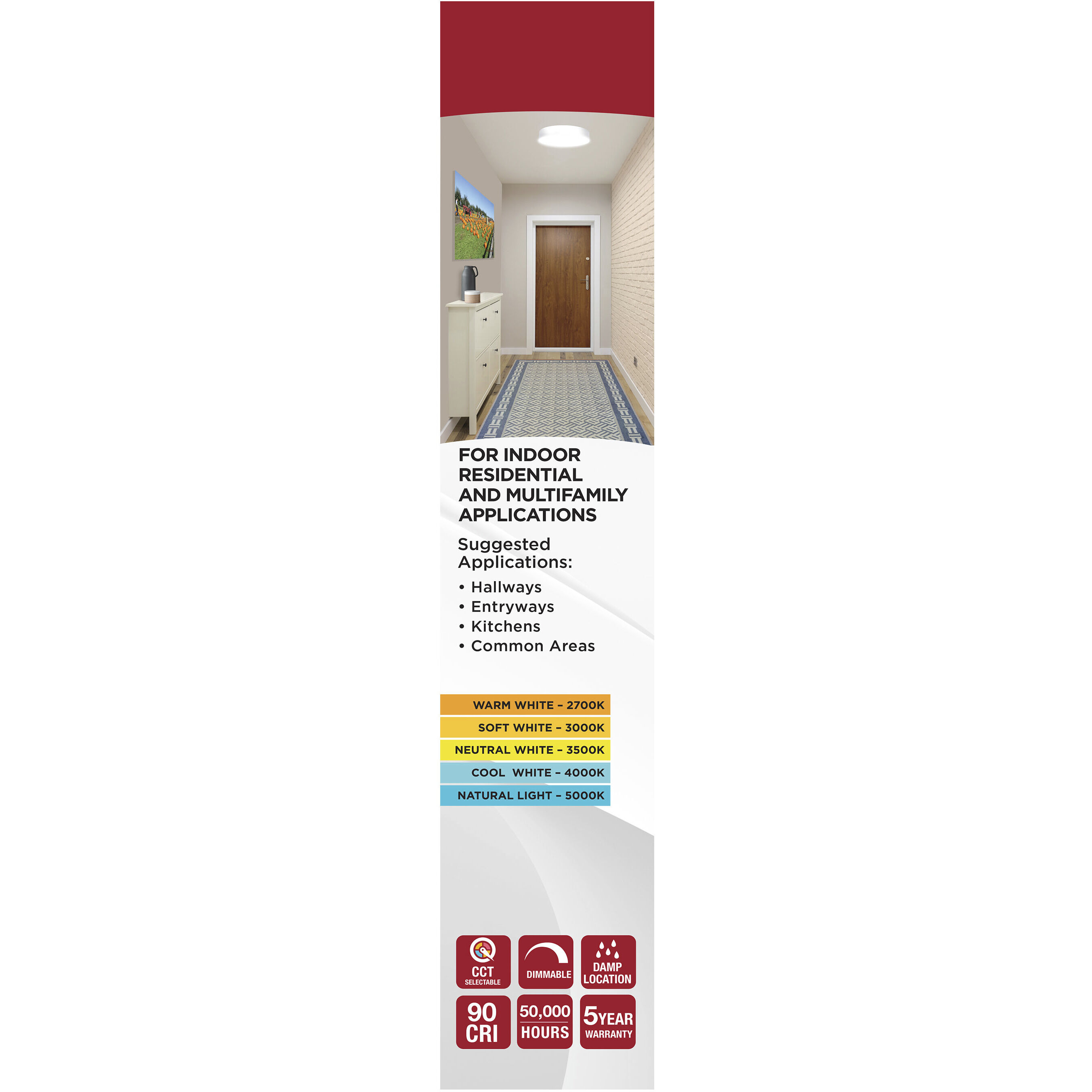 Selene LED 16.61 inch White Flush Mount Ceiling Light