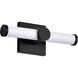 Bowman LED 12 inch Matte Black Vanity Light Wall Light