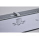 Brentwood LED 0.93 inch Silver Light Bar Ceiling Light