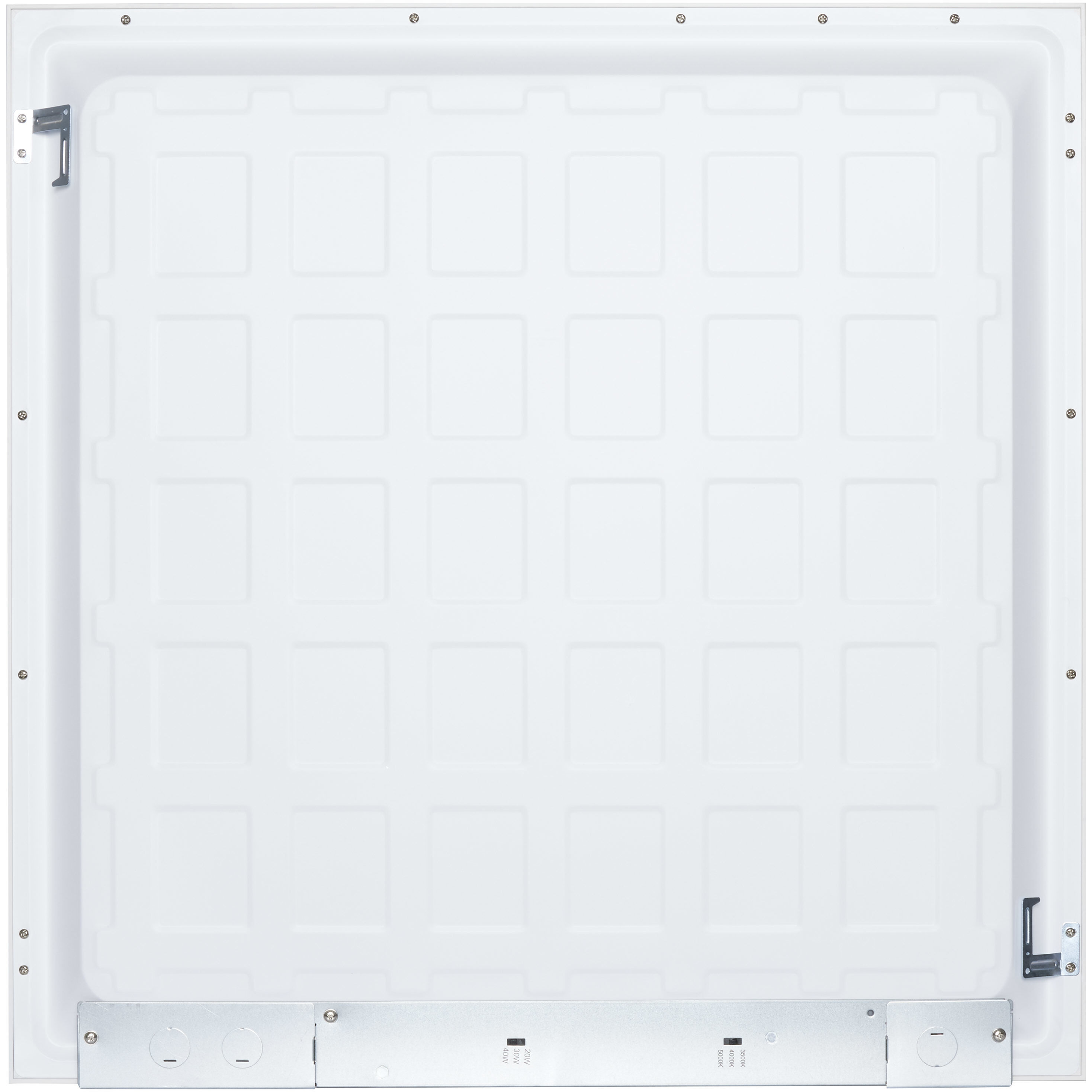 LED Backlit LED 23.75 inch White Flat Panel Ceiling Light