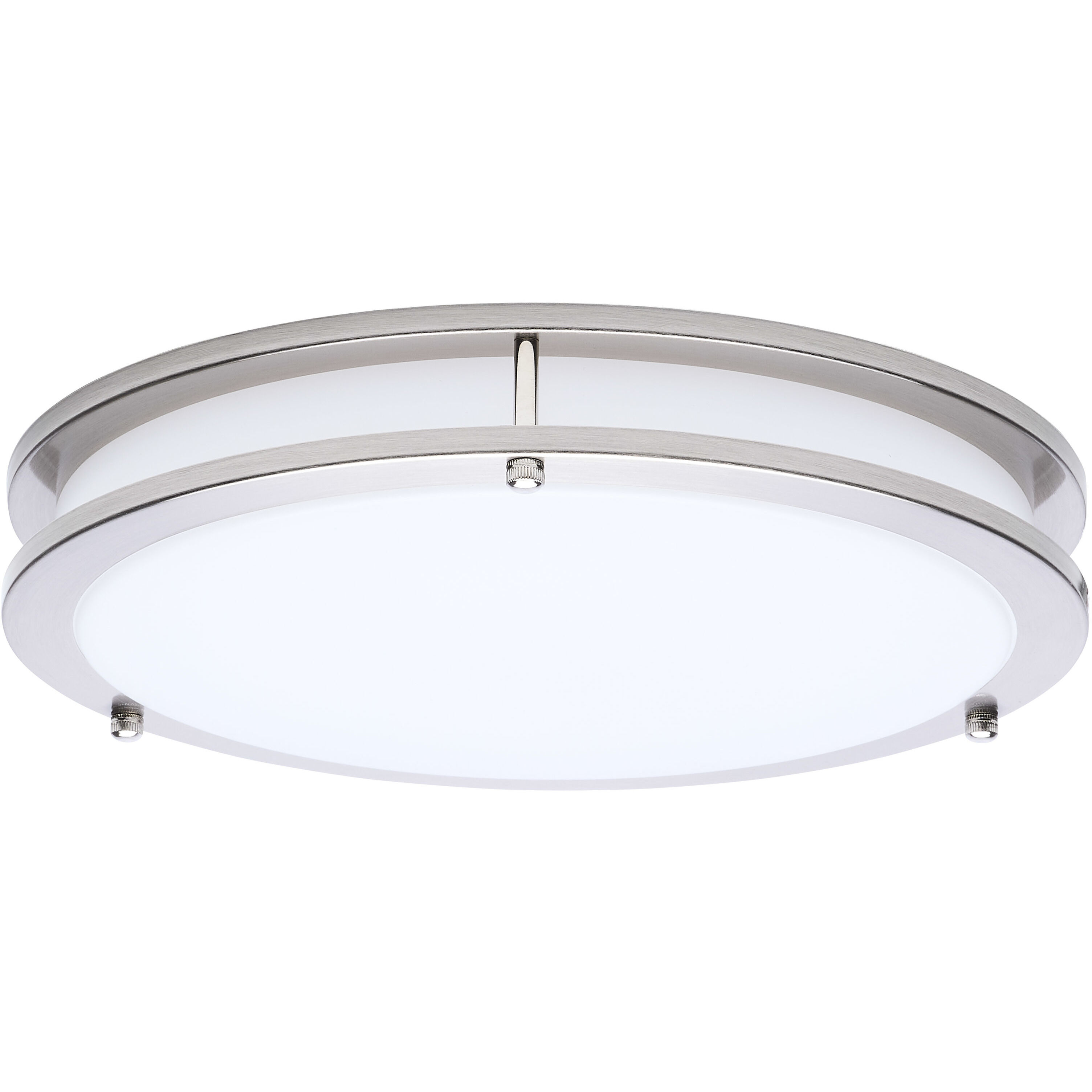 Glamour LED 12.99 inch Brushed Nickel Flush Mount Ceiling Light